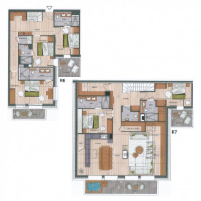 Пентхаус Falcon Lodge D22 Мерибель