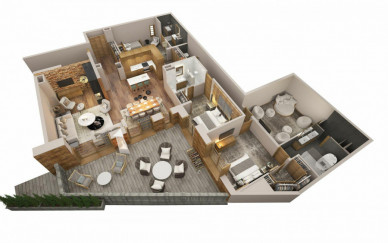 Appartement Brunello Courchevel 1850