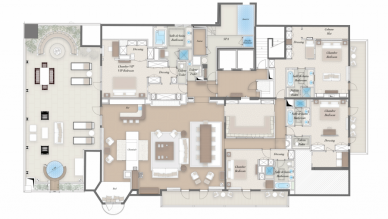 Penthouse Les Airelles Courchevel 1850