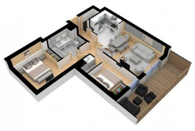 Апартаменты Carré Blanc 235 Куршевель 1550