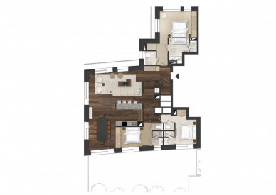 Апартаменты Atmosphere 501 Куршевель 1850