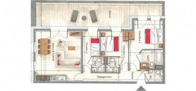 Апартаменты Annapurna A002 Ле же