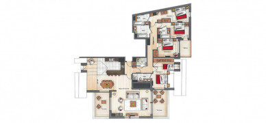 Пентхаус Keystone Lodge C18 Куршевель 1650