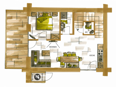 Шале Lärchen Зёльден