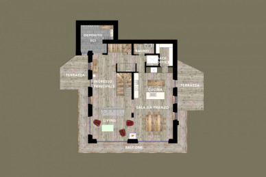 Шале Cesa del louf Арабба